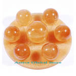 New Natural 7-Star Calcite Stone  Balls with Bottom Base Collection Decorated Love Gift